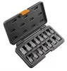 NEO TOOLS Törtcsavar-kihajtó készlet, 1/2", 15db, 3-14mm (M6-M24) 25 év garanciával 09-607