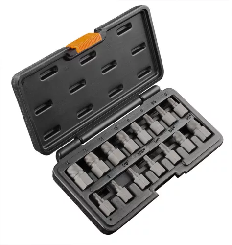 NEO TOOLS Törtcsavar-kihajtó készlet, 1/2", 15db, 3-14mm (M6-M24) 25 év garanciával 09-607