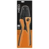 NEO TOOLS Krimpelő-, kábelsarufogó nem szigetelt csatlakozókhoz, 22-12AWG 25 év garanciával 01-502