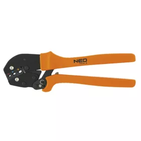   NEO TOOLS Krimpelő-, kábelsarufogó SZIGETELT csatlakozókhoz, 22-10AWG 25 év garanciával 01-503
