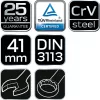 NEO TOOLS Csillag-villáskulcs 41x460mm CrV, DIN 3113 25 év garanciával 09-741