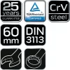 NEO TOOLS Csillag-villáskulcs 60x600mm CrV, DIN 3113 25 év garanciával 09-749