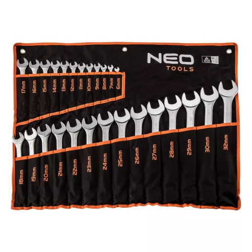 NEO TOOLS Csillag-villáskulcs készlet 6-32MM 25 év garanciával 09-754