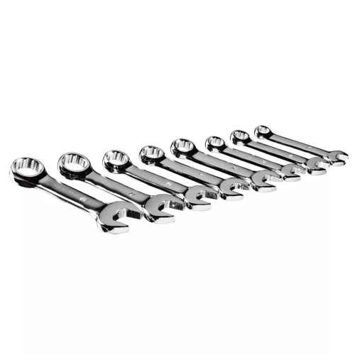 NEO TOOLS Csillag-villáskulcs készlet, rövid, 8-19mm, 8db 25 év garanciával 09-791