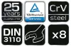 NEO TOOLS VILLÁSKULCS KÉSZLET 8db, 8-22MM, DIN3110 25 év garanciával 09-851