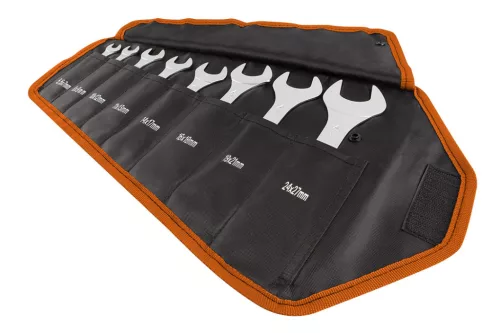 NEO TOOLS Villáskulcs készlet 8db, 5.5 - 27mm, szuper vékony kivitel, összehajtható tokban 25 év garanciával 09-860