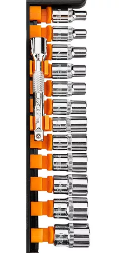 NEO TOOLS Dugókulcskészlet 14db, 1/4" 25 év garanciával 10-000
