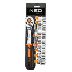   NEO TOOLS Dugókulcskészlet 12db, 3/8" 25 év garanciával 10-020