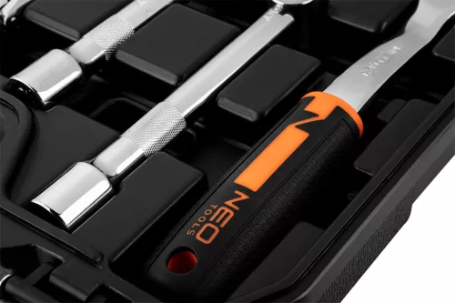 NEO TOOLS Dugókulcskészlet + bitkészlet 1/2", 58db 25 év garanciával 10-042