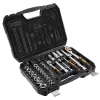 NEO TOOLS Dugókulcskészlet + bitkészlet 1/2", 1/4", 73db 25 év garanciával 10-054