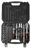NEO TOOLS Dugókulcskészlet + bitkészlet 1/2", 1/4", 73db 25 év garanciával 10-054