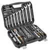 NEO TOOLS Dugókulcskészlet + szerszámkészlet 1/2", 1/4", 82db 25 év garanciával 10-059