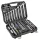 NEO TOOLS Dugókulcskészlet + szerszámkészlet 1/2", 1/4", 82db 25 év garanciával 10-059