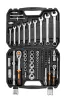 NEO TOOLS Dugókulcskészlet + szerszámkészlet 1/2", 1/4", 82db 25 év garanciával 10-059
