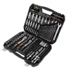 NEO TOOLS Dugókulcskészlet + szerszámkészlet 1/4", 3/8", 1/2", 219db 25 év garanciával 10-076