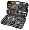 NEO TOOLS Dugókulcskészlet + szerszámkészlet 1/4", 3/8", 1/2", 233db 25 év garanciával 10-078