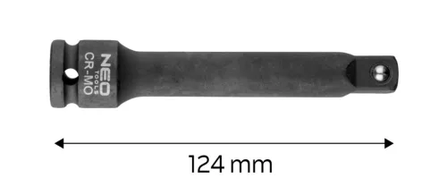 NEO TOOLS Hosszabító szár ütvecsavarozókhoz 1/2" 125mm 10-252