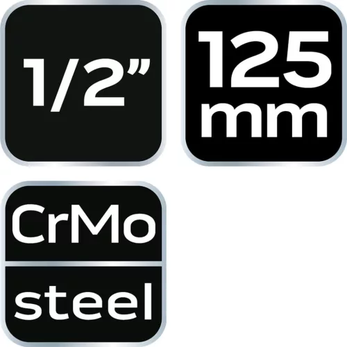 NEO TOOLS Hosszabító szár ütvecsavarozókhoz 1/2" 125mm 10-252