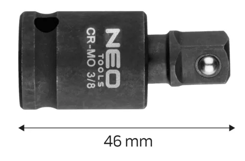 NEO TOOLS Csuklós toldó ütvecsavarozókhoz 3/8" 10-254