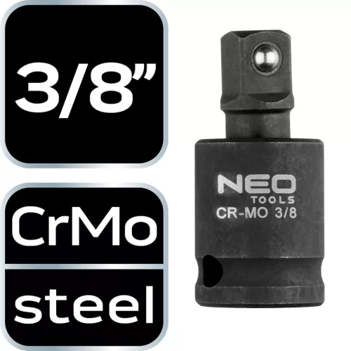 NEO TOOLS Csuklós toldó ütvecsavarozókhoz 3/8" 10-254