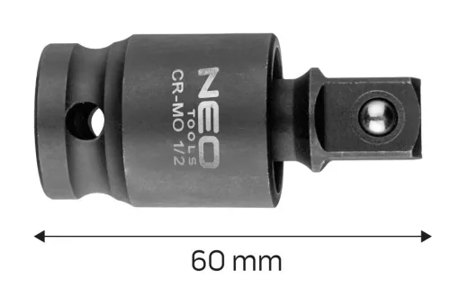 NEO TOOLS Csuklós toldó ütvecsavarozókhoz 1/2" 10-255