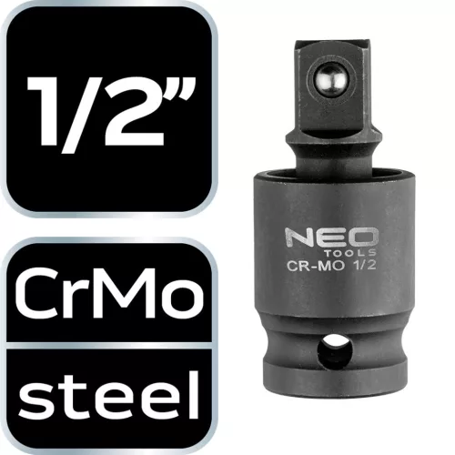 NEO TOOLS Csuklós toldó ütvecsavarozókhoz 1/2" 10-255