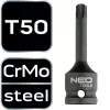 NEO TOOLS Torziós bit ütvecsavarozókhoz 1/2" T50 10-261