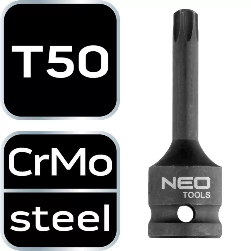 NEO TOOLS Torziós bit ütvecsavarozókhoz 1/2" T50 10-261