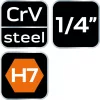 NEO TOOLS Imbusz dugókulcs 1/4" 37mm H7 10-314