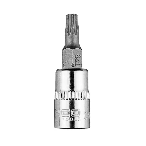 NEO TOOLS Torx dugókulcs 1/4" 37mm TX25 10-325