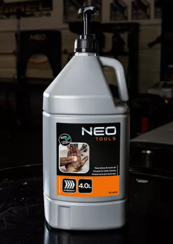 NEO TOOLS Kéztisztító paszta EXTRA erős 4 l, ragasztó, gyanta, szilikon, lakk, festék, poliuretán hab, polimer 10-404