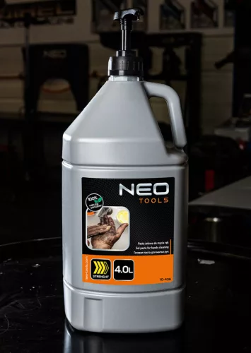 NEO TOOLS Kéztisztító paszta EXTRA erős 4 l, ragasztó, gyanta, szilikon, lakk, festék, poliuretán hab, polimer 10-406
