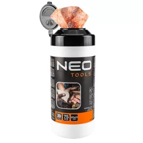   NEO TOOLS Kéz-és felülettisztító csiszolókendő, 75 lap, ragasztó, gyanta, szilikon, lakk, festék, poliuretán hab és polimer 10-408