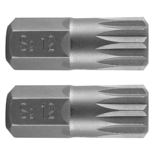 NEO TOOLS Spline bit, 3/8", M12x30mm, S2, 2db 10-904