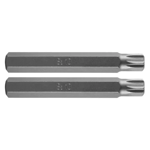 NEO TOOLS Spline bit, 3/8", M10x75mm, S2, 2db 10-908