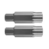 NEO TOOLS Torx bit, 3/8", T100x75mm, CRV, 2db 10-960
