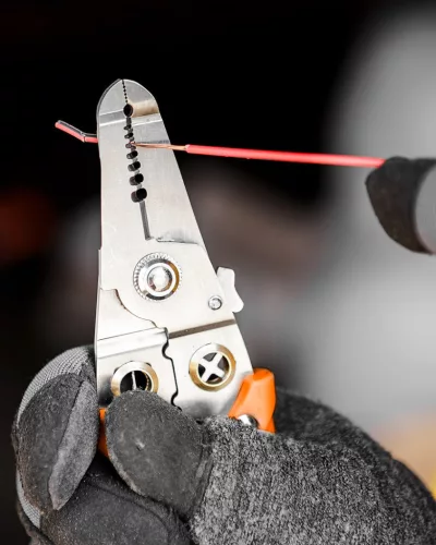 NEO TOOLS Krimpelő-, kábelsaru fogó, 6az1ben, 0,8-3,2mm 01-549