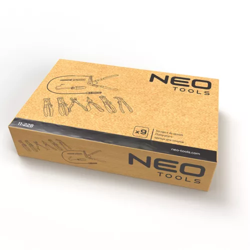NEO TOOLS Bilincsfogó készlet, 9db 25 év garanciával 11-228
