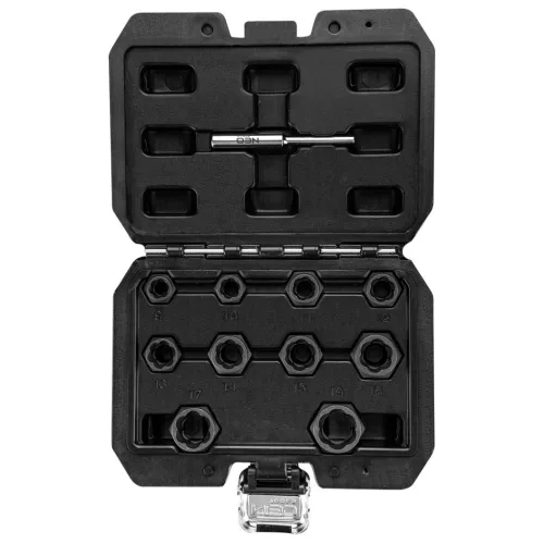 NEO TOOLS Dugókulcskészlet SÉRÜLT FEJŰ csavarokhoz, 3/8", 11db 11-922