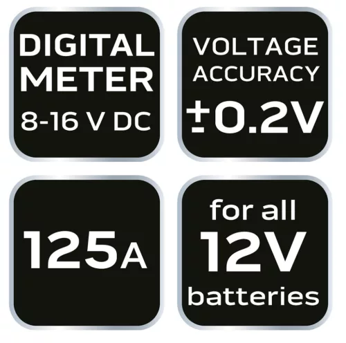 NEO TOOLS Akkumulátor teszter 125 A, 12 V - digital 2 év garanciával 11-985