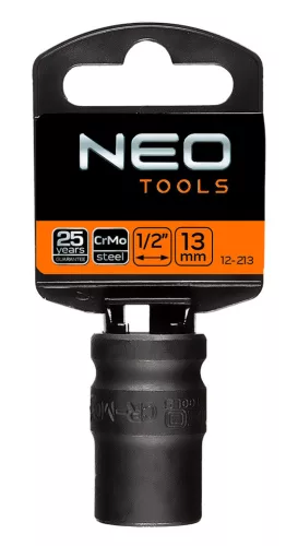 NEO TOOLS Gépi dugókulcs 1/2", 13mm, Cr-Mo 12-213
