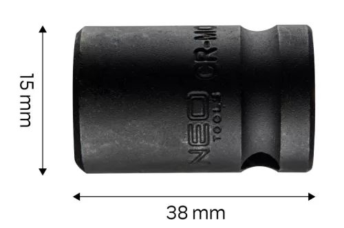 NEO TOOLS Gépi dugókulcs 1/2", 15mm, Cr-Mo 12-215
