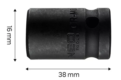 NEO TOOLS Gépi dugókulcs 1/2", 16mm, Cr-Mo 12-216