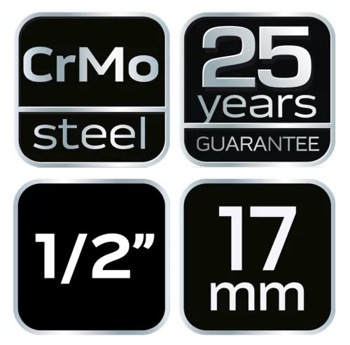 NEO TOOLS Gépi dugókulcs 1/2", 17mm, Cr-Mo 12-217