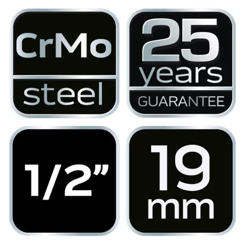 NEO TOOLS Gépi dugókulcs 1/2", 19mm, Cr-Mo 12-219