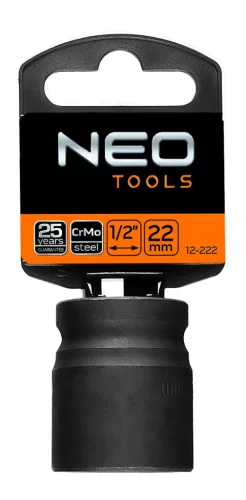 NEO TOOLS Gépi dugókulcs 1/2", 22mm, Cr-Mo 12-222