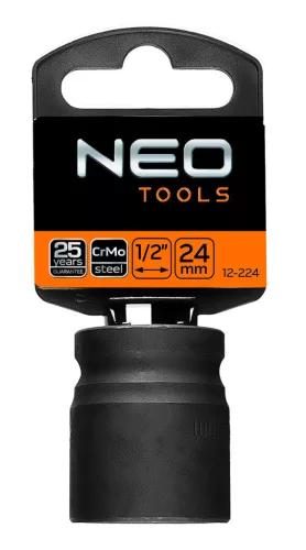 NEO TOOLS Gépi dugókulcs 1/2", 24mm, Cr-Mo 12-224