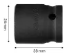 NEO TOOLS Gépi dugókulcs 1/2", 24mm, Cr-Mo 12-224