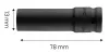 NEO TOOLS Hosszú Gépi dugókulcs 1/2", 13mm, Cr-Mo 12-313