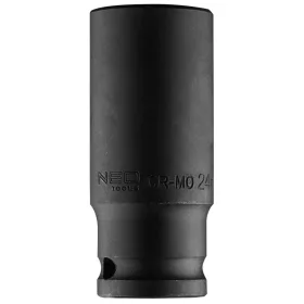   NEO TOOLS Hosszú Gépi dugókulcs 1/2", 24mm, Cr-Mo 12-324